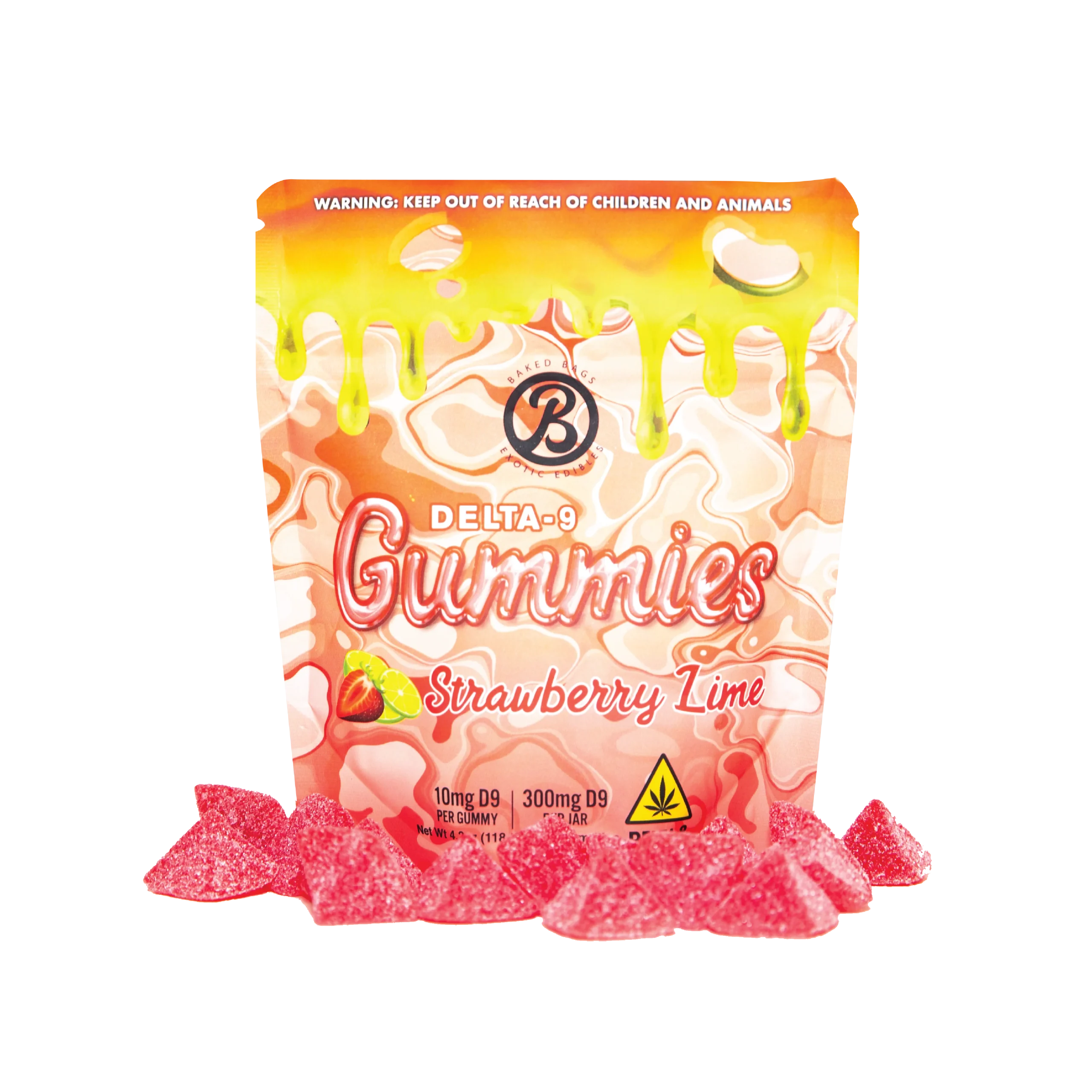 Gummies Strawberry Lime 1 Baked Cones